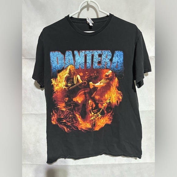 Vintage Pantera Band Concert Music Short Sleeve T-Shirt M Black Delta Pro Weight